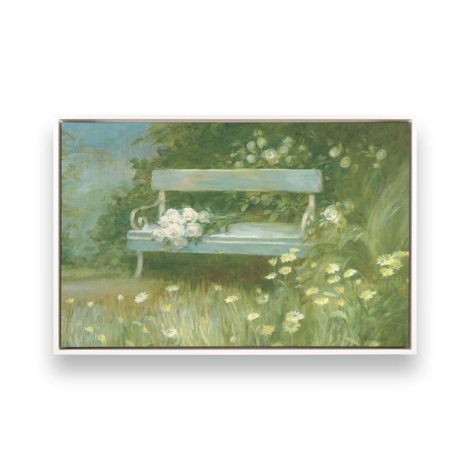 [Color:Opaque White], Picture of art in a White frame