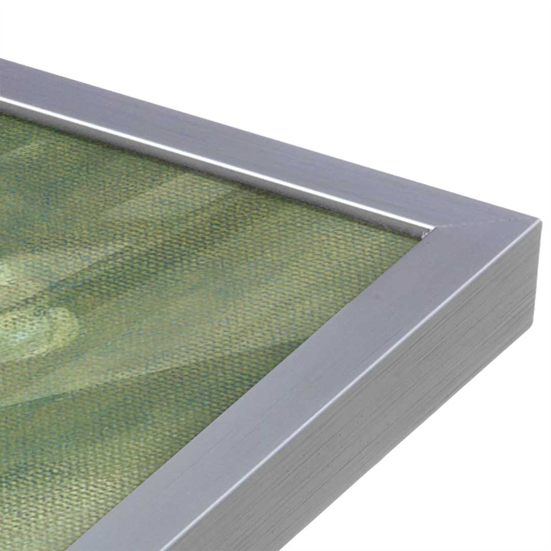 [Color:Polished Chrome], Picture of art in a Polished Chrome frame at an angle