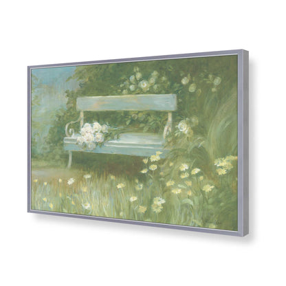 [Color:Polished Chrome], Picture of art in a Polished Chrome frame of the corner