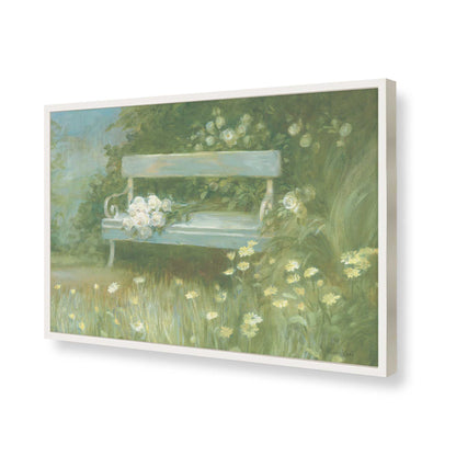 [Color:Opaque White], Picture of art in a Opaque White frame of the corner