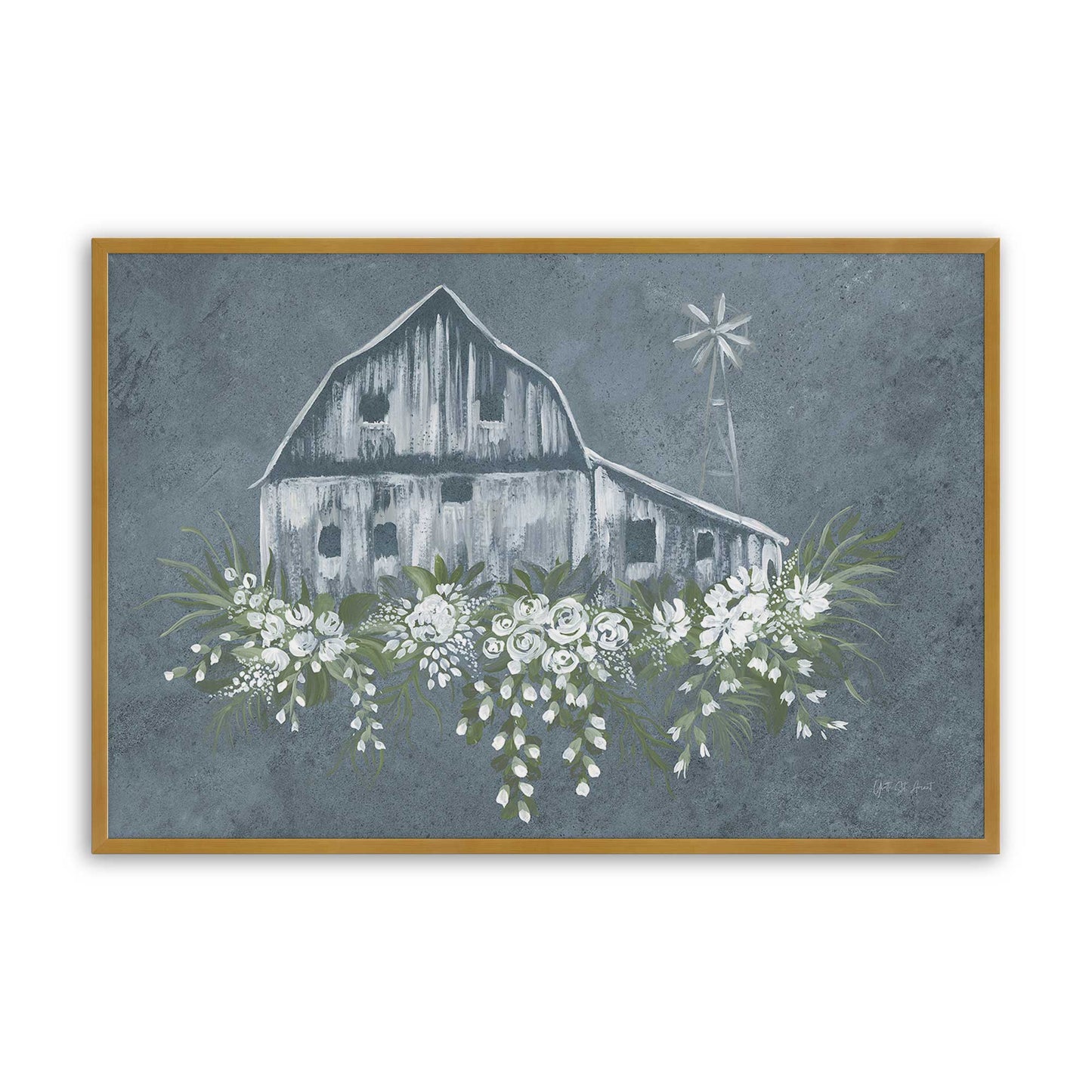 [Color:Polished Gold], Picture of art in a Polished Gold frame