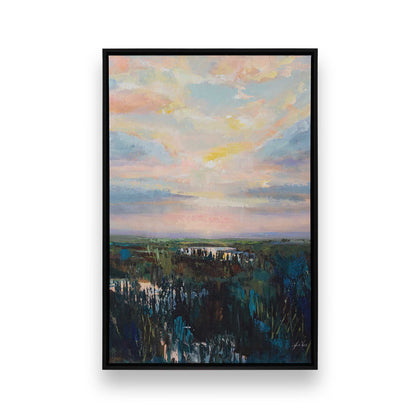 [Color:Satin Black], Picture of art in a Satin Black frame