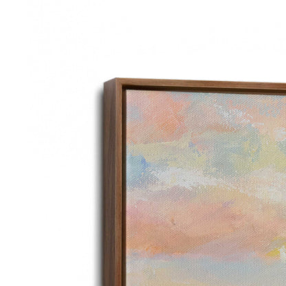 [Color:Walnut], Picture of art in a Walnut frame at an angle