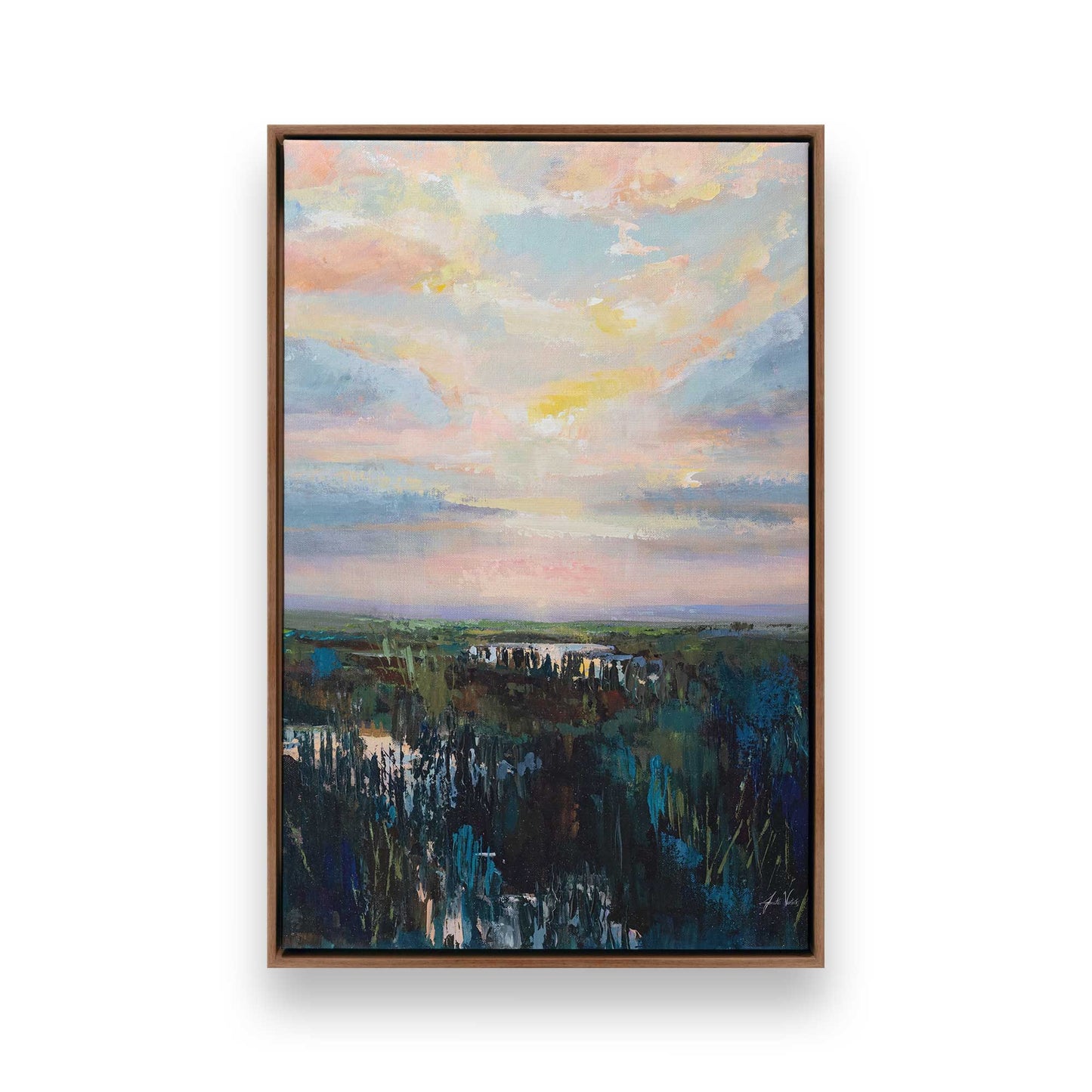 [Color:Walnut], Picture of art in a Walnut frame