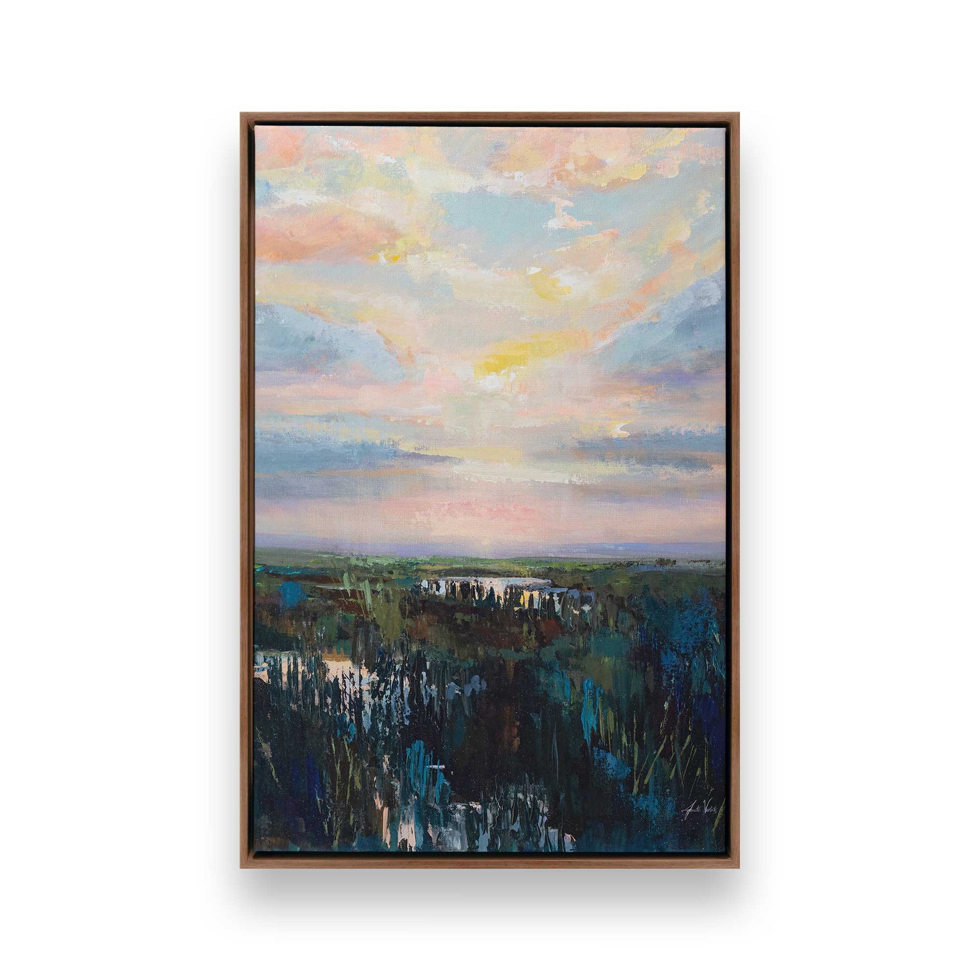 [Color:Walnut], Picture of art in a Walnut frame