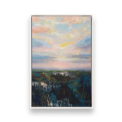 [Color:Opaque White], Picture of art in a White frame