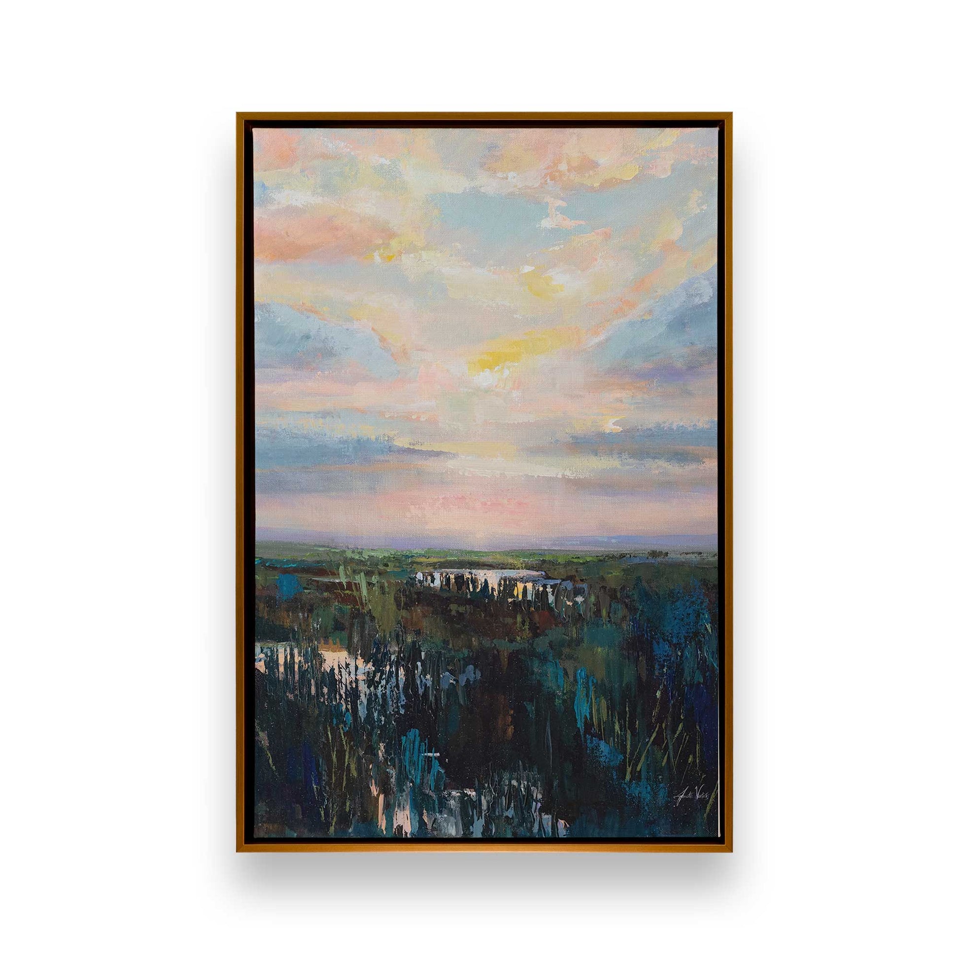 [Color:Polished Gold], Picture of art in a Polished Gold frame