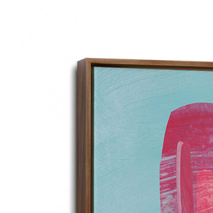 [Color:Walnut], Picture of art in a Walnut frame at an angle