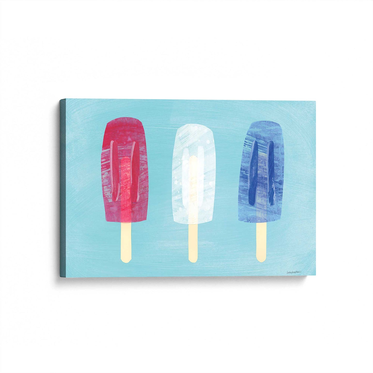 [Color:Stretched Canvas], Picture of art at an angle