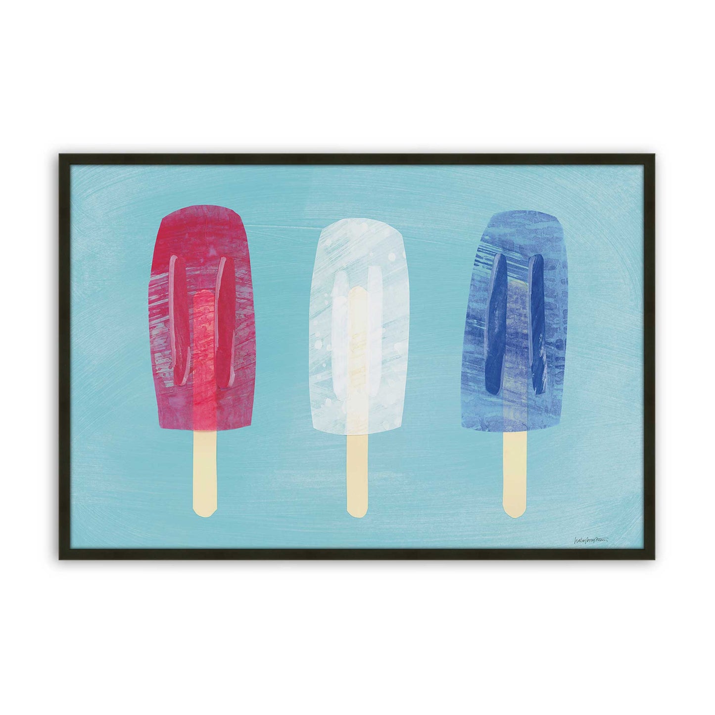 [Color:Satin Black], Picture of art in a Satin Black frame