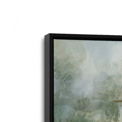 [Color:Satin Black], Picture of art in a Satin Black frame at an angle