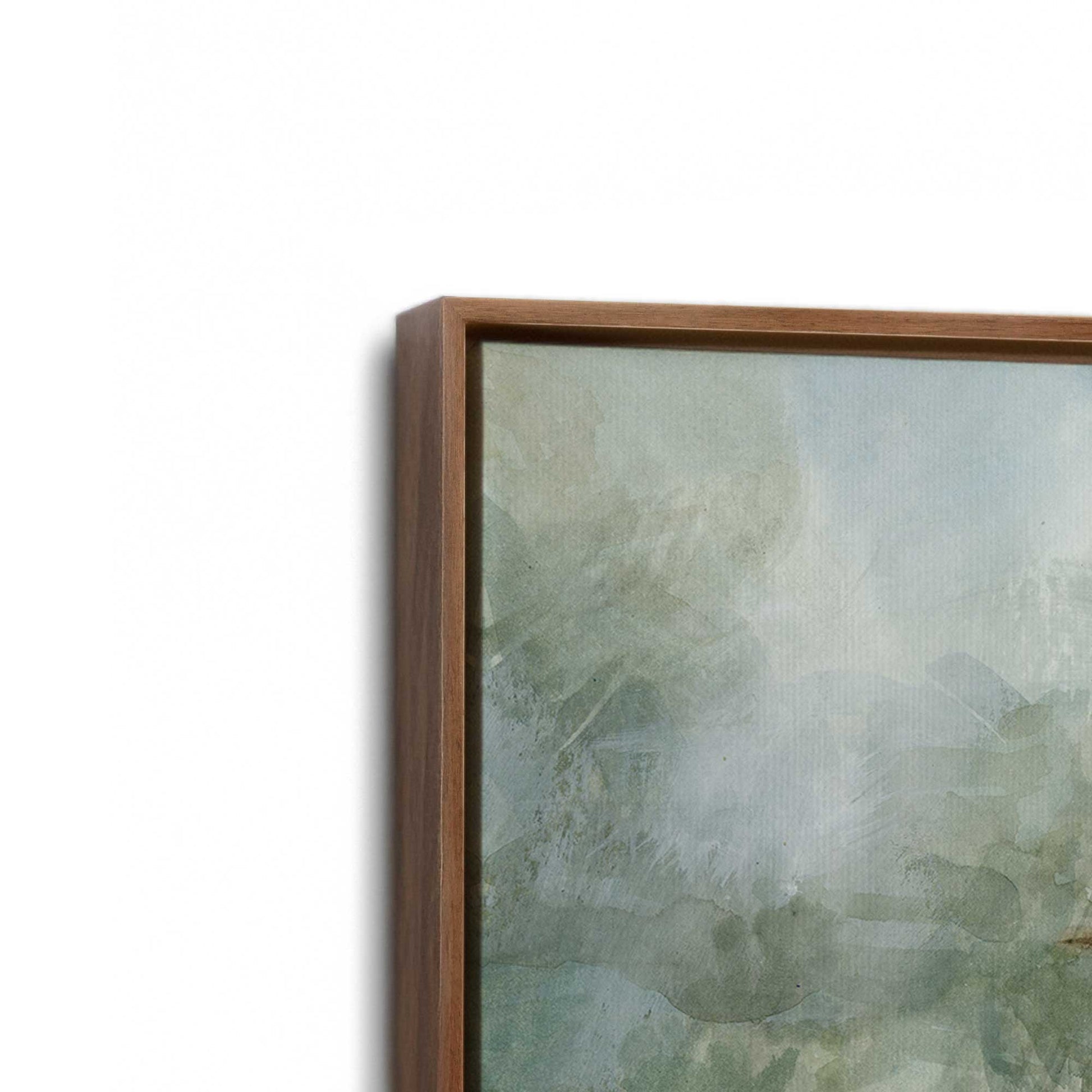 [Color:Walnut], Picture of art in a Walnut frame at an angle