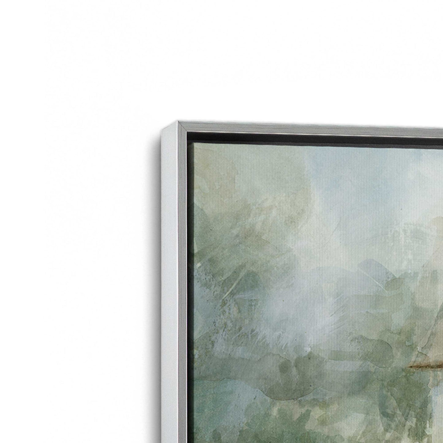 [Color:Polished Chrome], Picture of art in a Polished Chrome frame at an angle