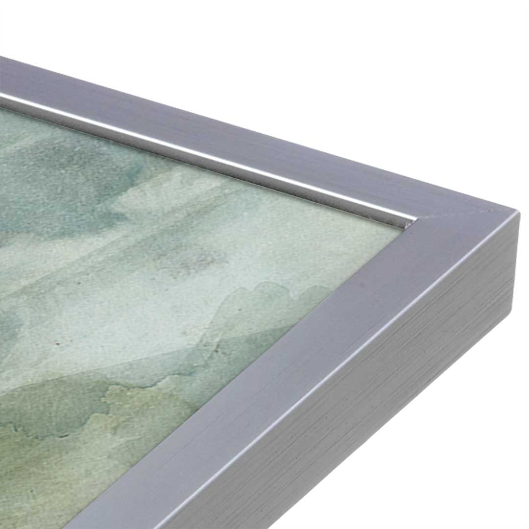 [Color:Polished Chrome], Picture of art in a Polished Chrome frame at an angle