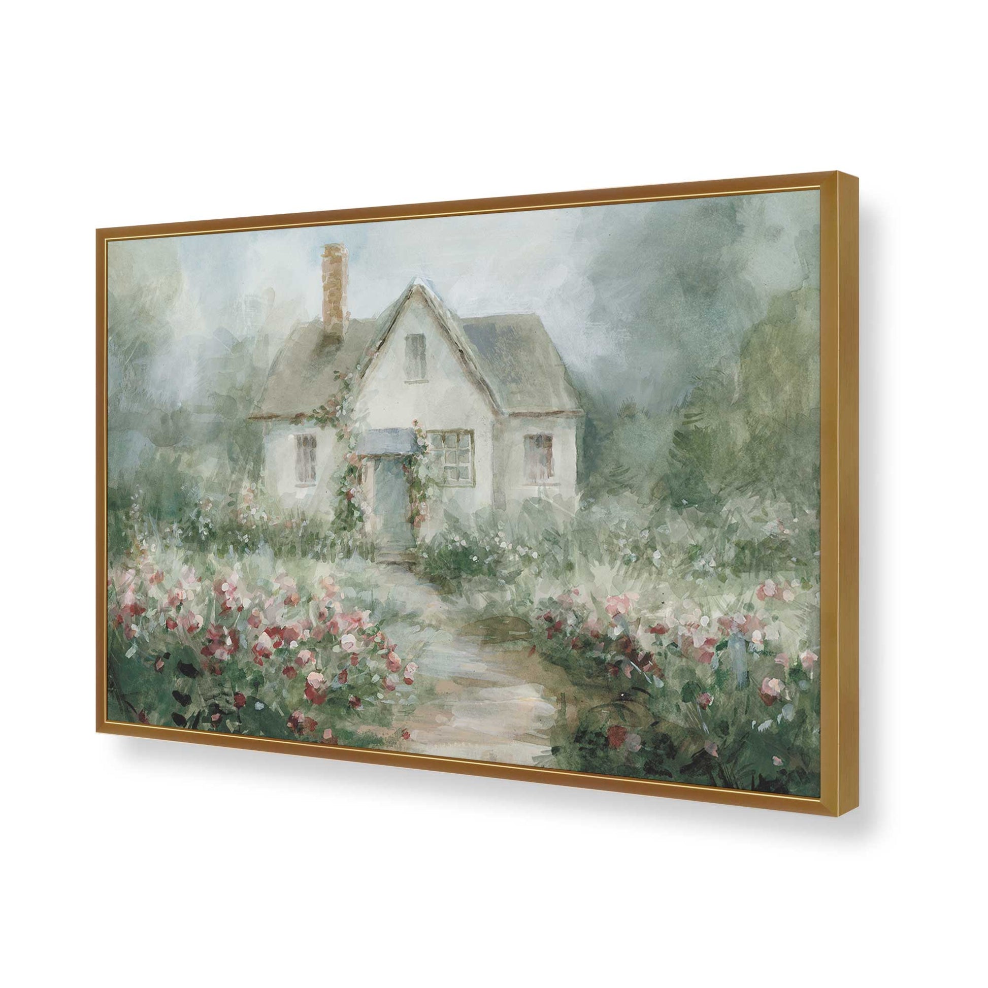 [Color:Polished Gold], Picture of art in a Polished Gold frame of the corner