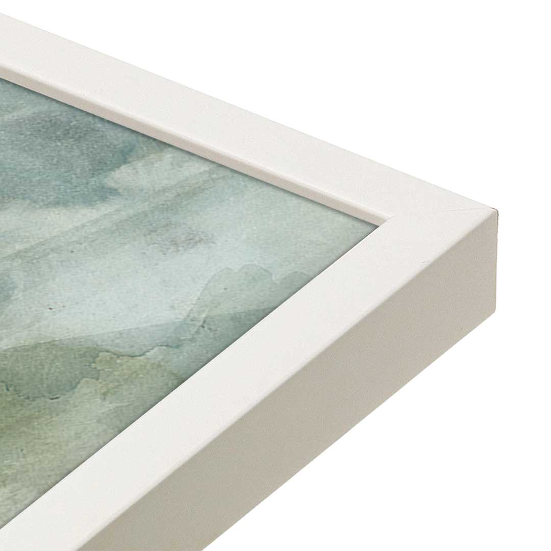[Color:Opaque White], Picture of art in a Opaque White frame at an angle