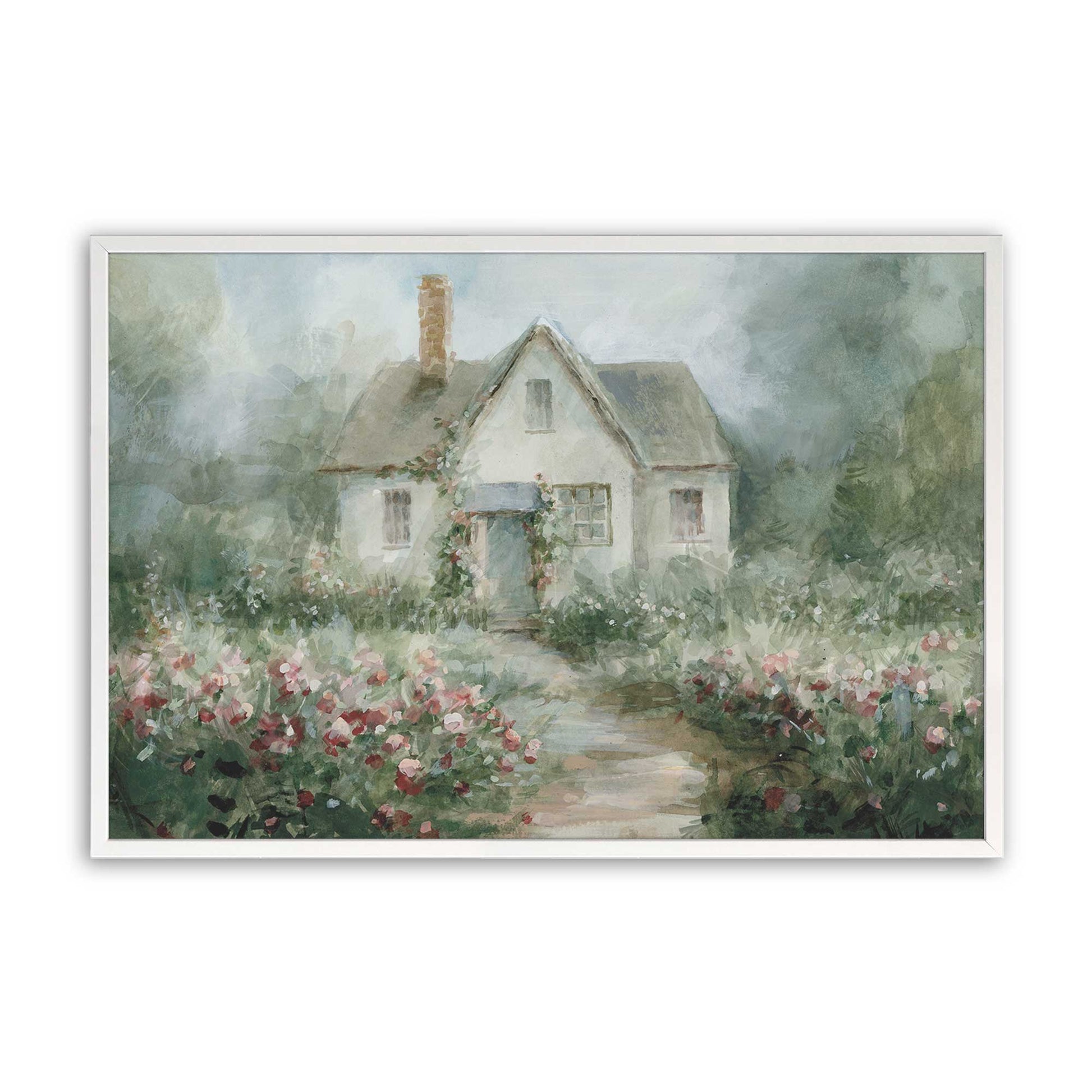 [Color:Opaque White], Picture of art in a Opaque White frame