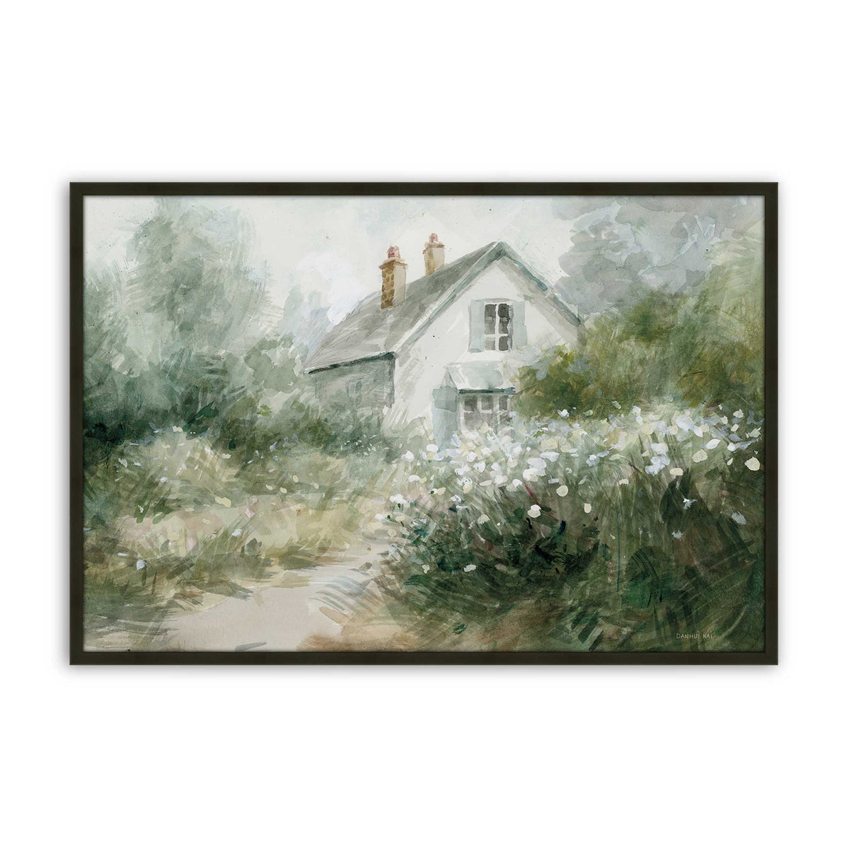 [Color:Satin Black], Picture of art in a Satin Black frame