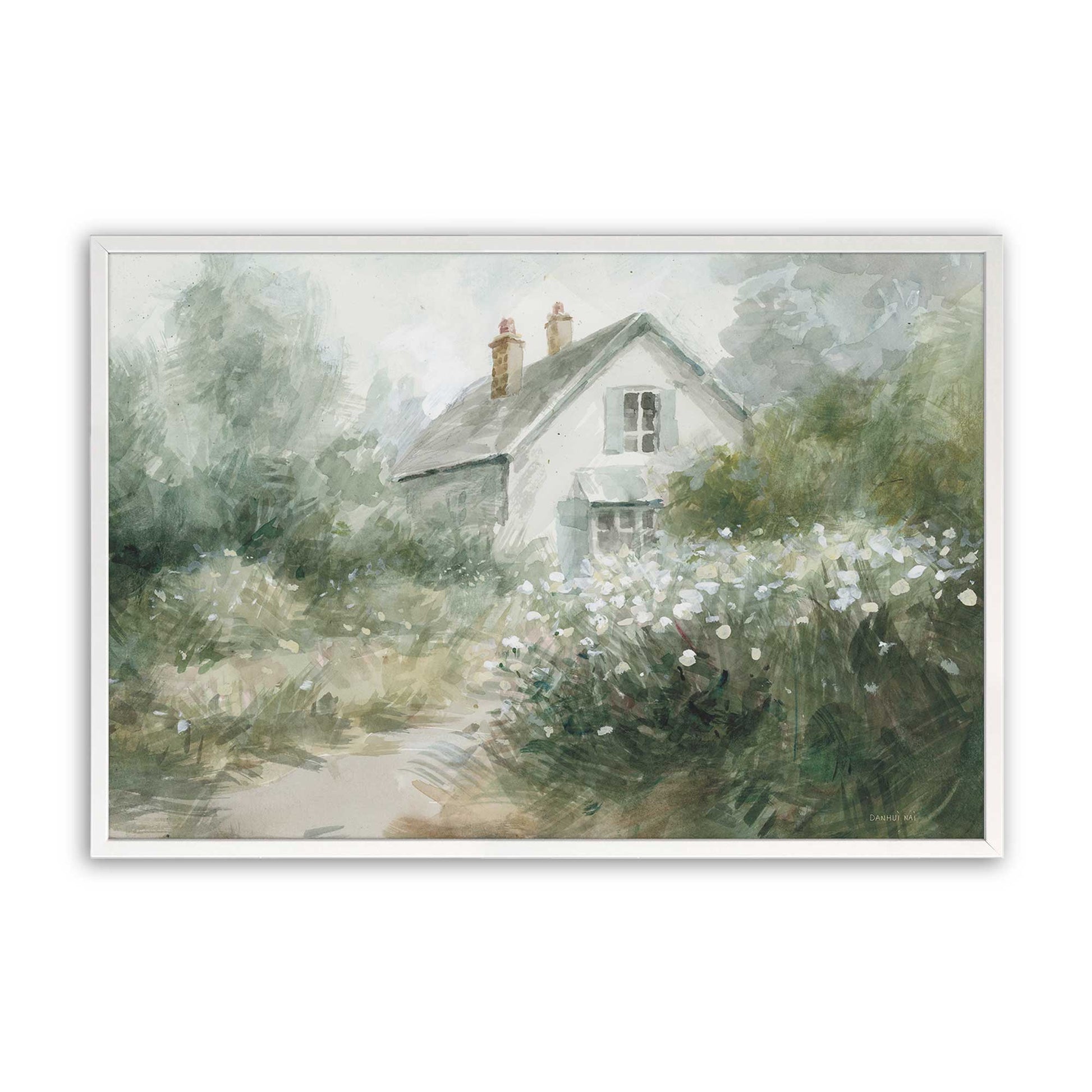 [Color:Opaque White], Picture of art in a Opaque White frame