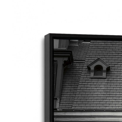 [Color:Satin Black], Picture of art in a Satin Black frame at an angle