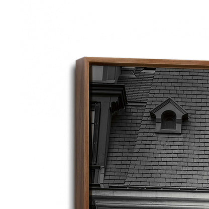 [Color:Walnut], Picture of art in a Walnut frame at an angle