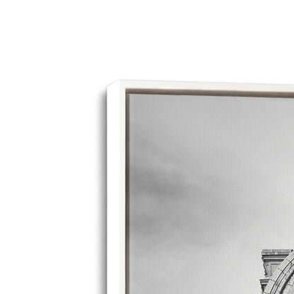[Color:Opaque White], Picture of art in a White frame at an angle