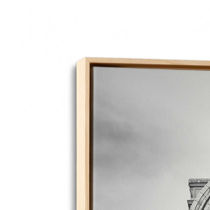 [Color:American Maple], Picture of art in a American Maple frame at an angle