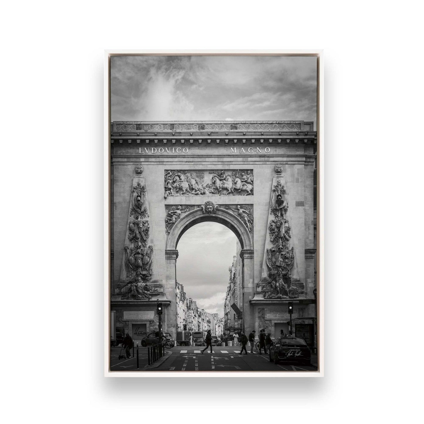[Color:Opaque White], Picture of art in a White frame