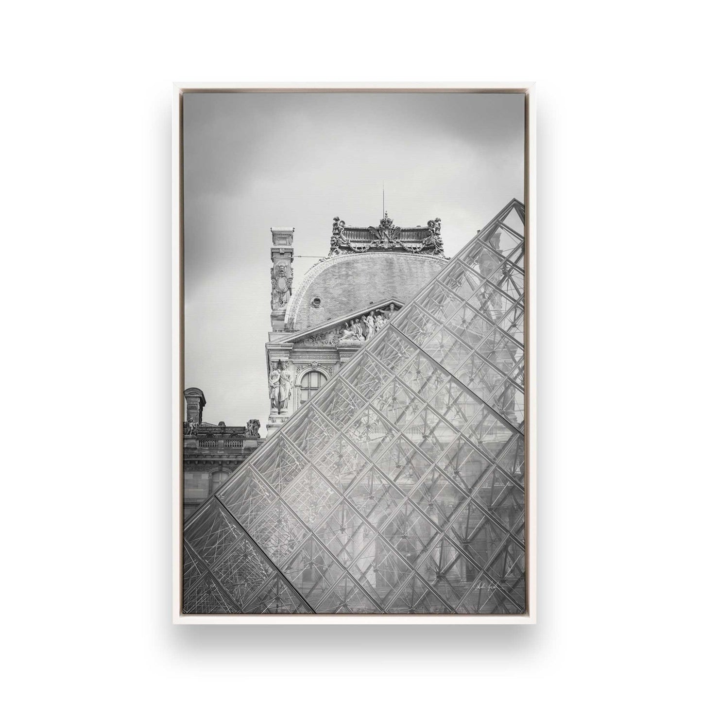 [Color:Opaque White], Picture of art in a White frame