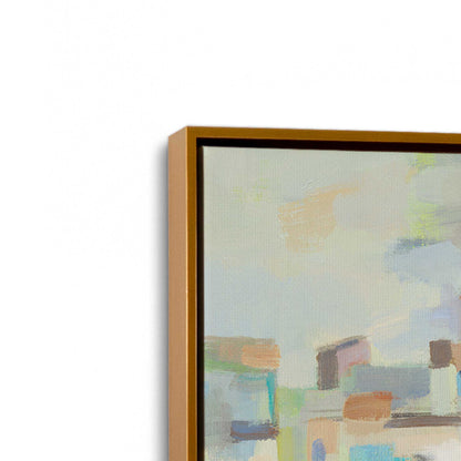[Color:Polished Gold], Picture of art in a Polished Gold frame at an angle