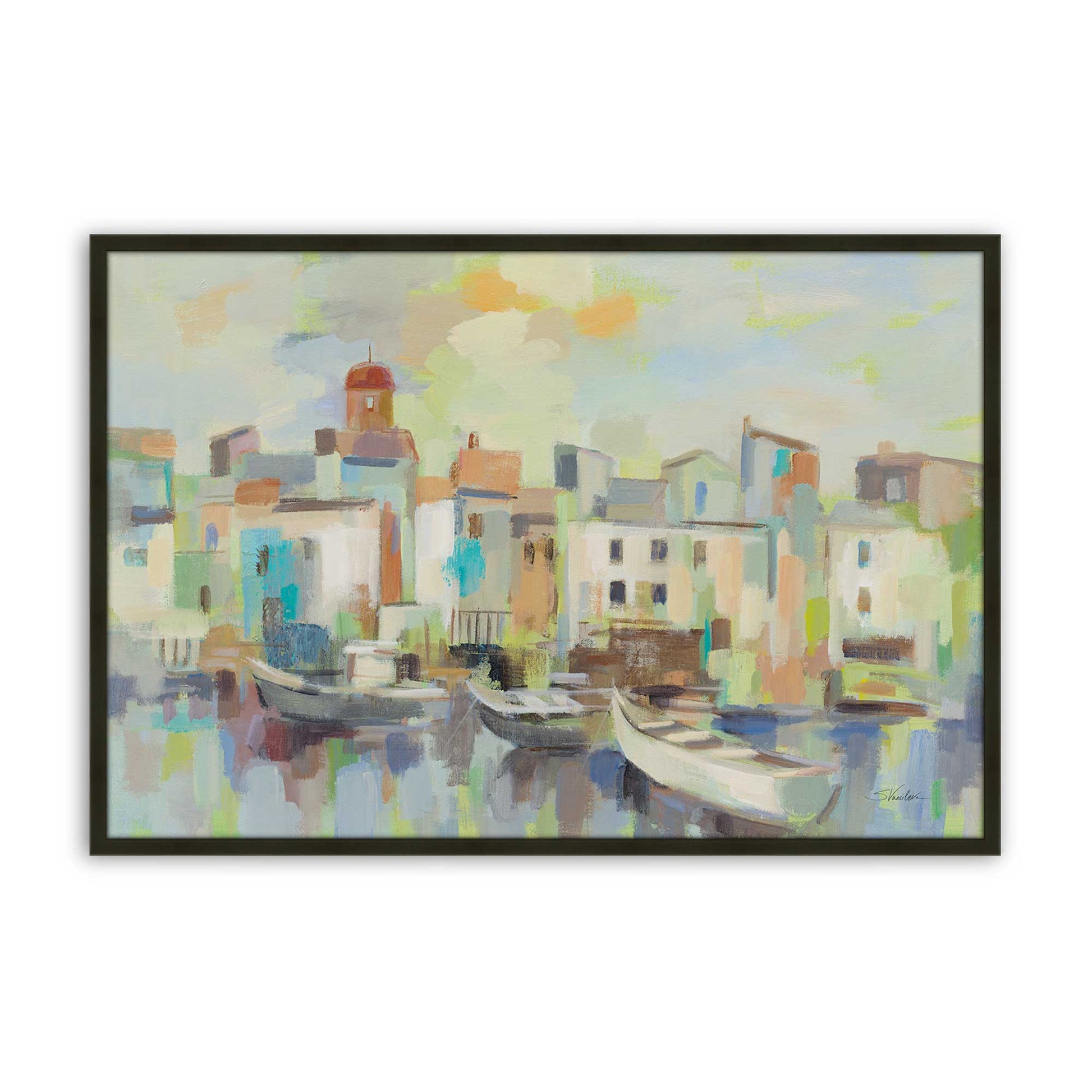 [Color:Satin Black], Picture of art in a Satin Black frame