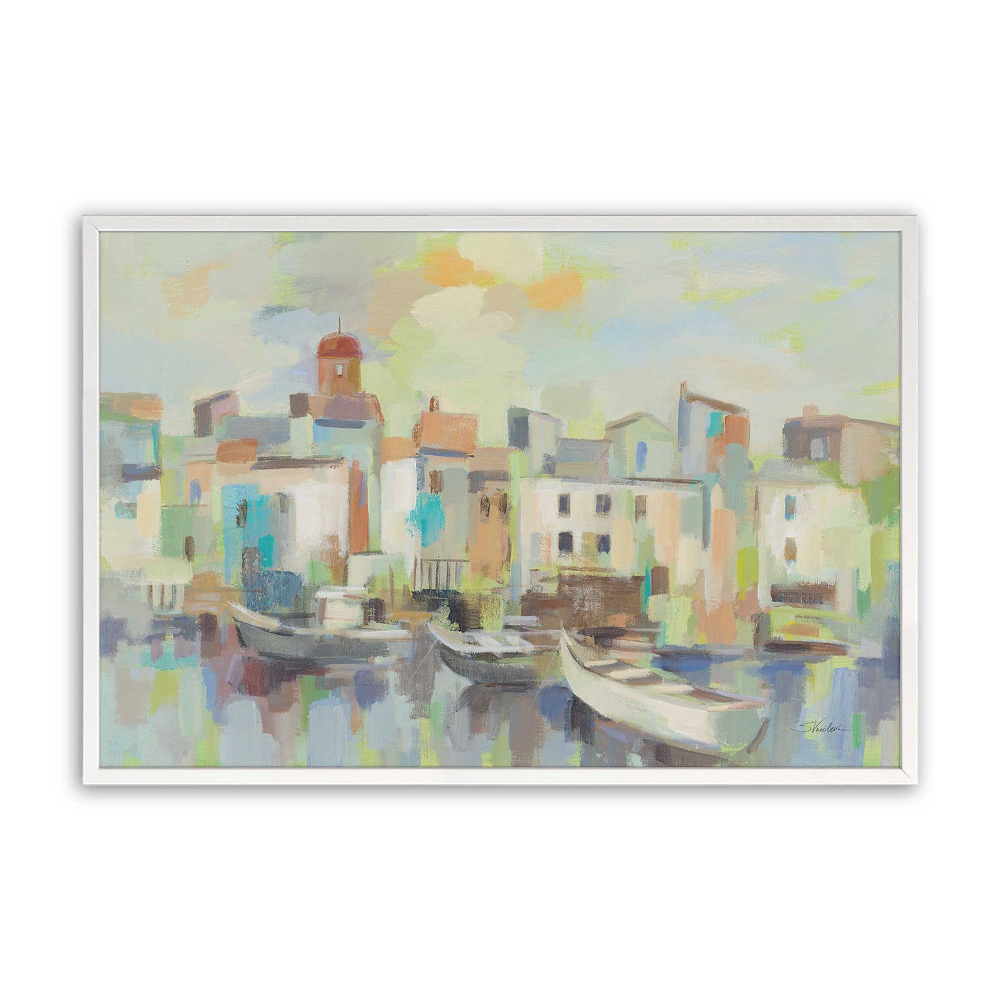 [Color:Opaque White], Picture of art in a Opaque White frame