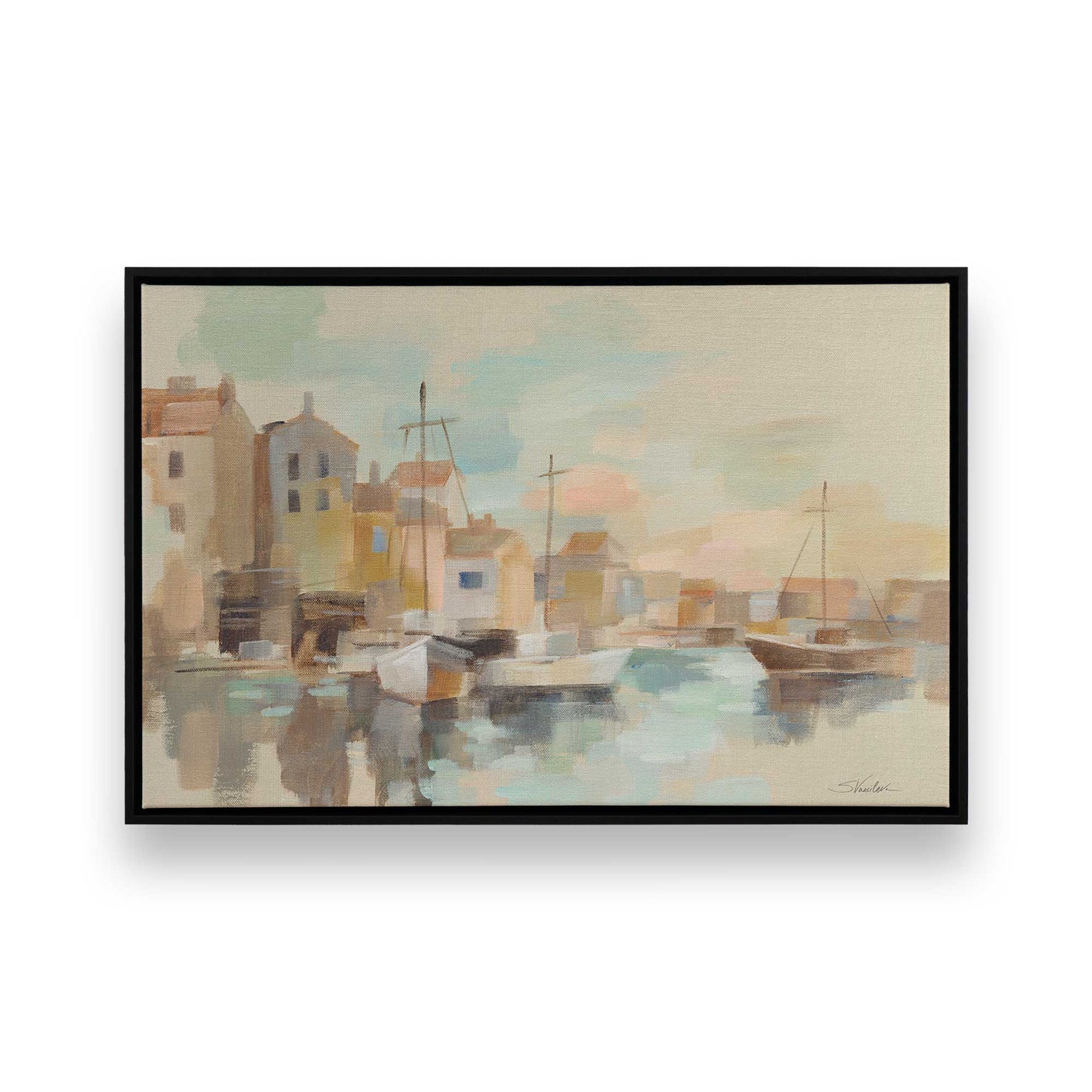 [Color:Satin Black], Picture of art in a Satin Black frame