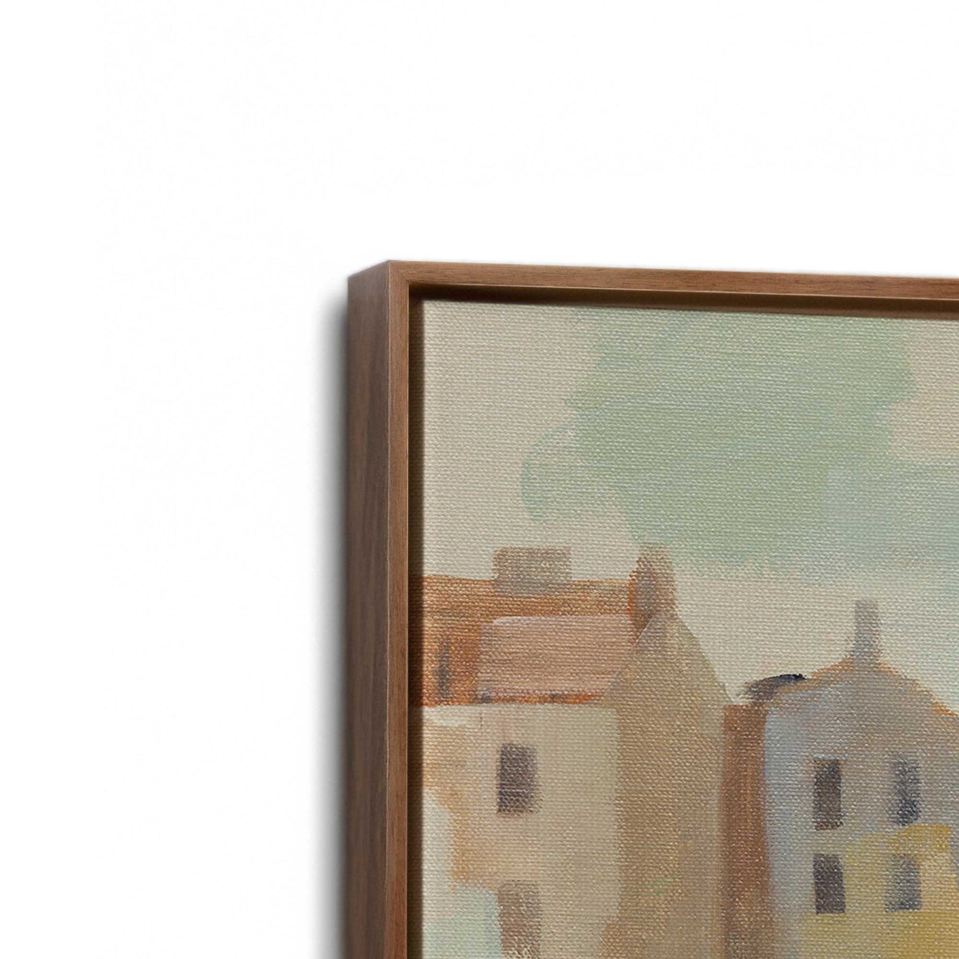 [Color:Walnut], Picture of art in a Walnut frame at an angle