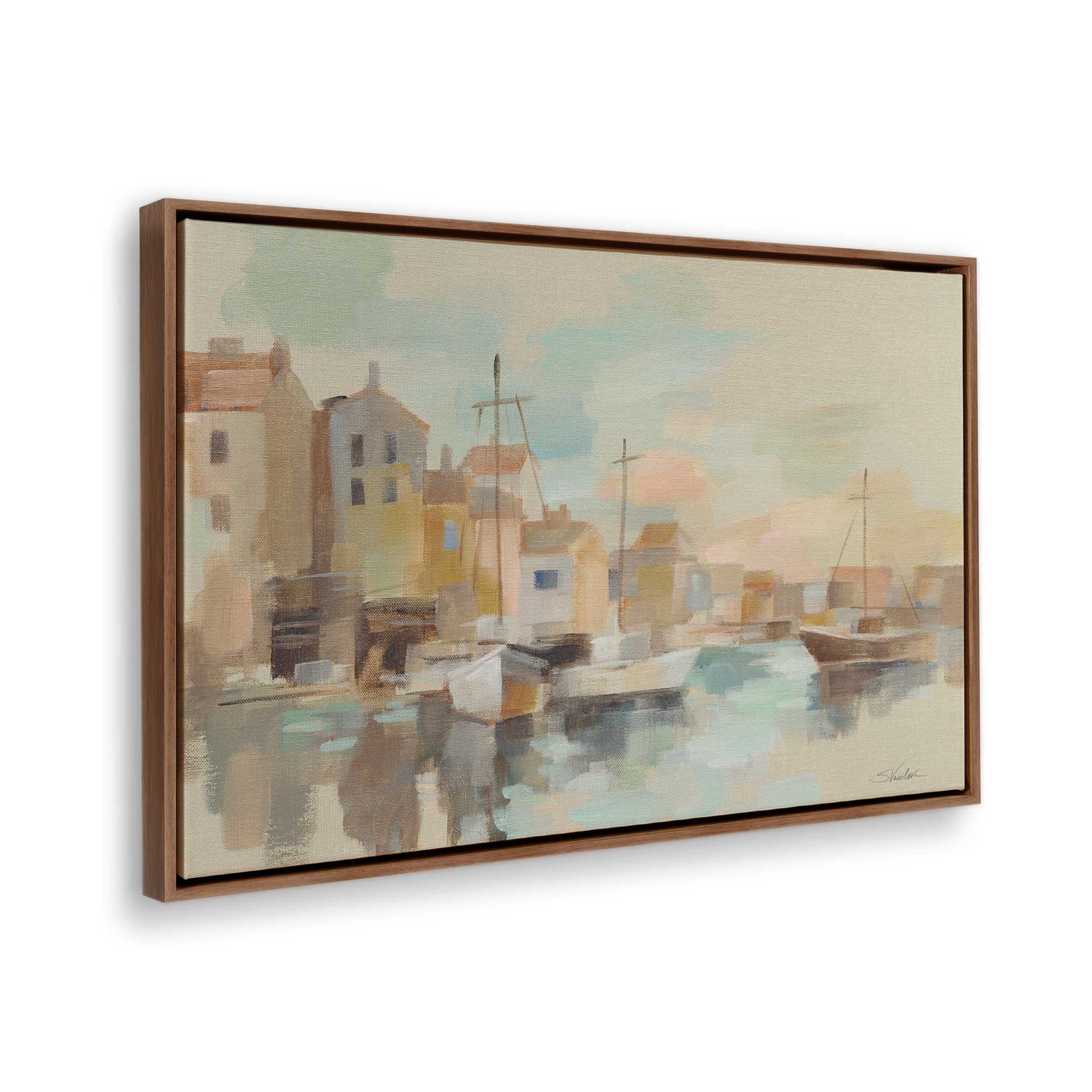 [Color:Walnut], Picture of the corner of the art
