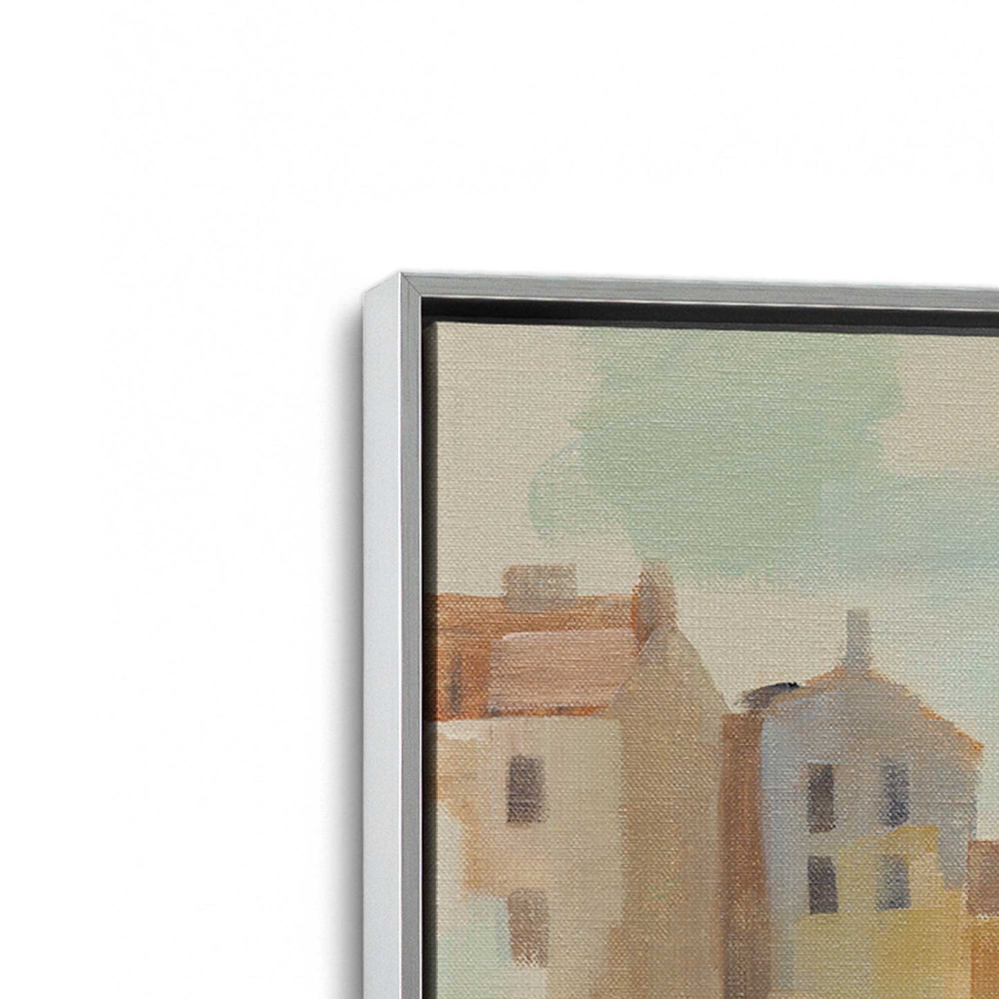 [Color:Polished Chrome], Picture of art in a Polished Chrome frame at an angle
