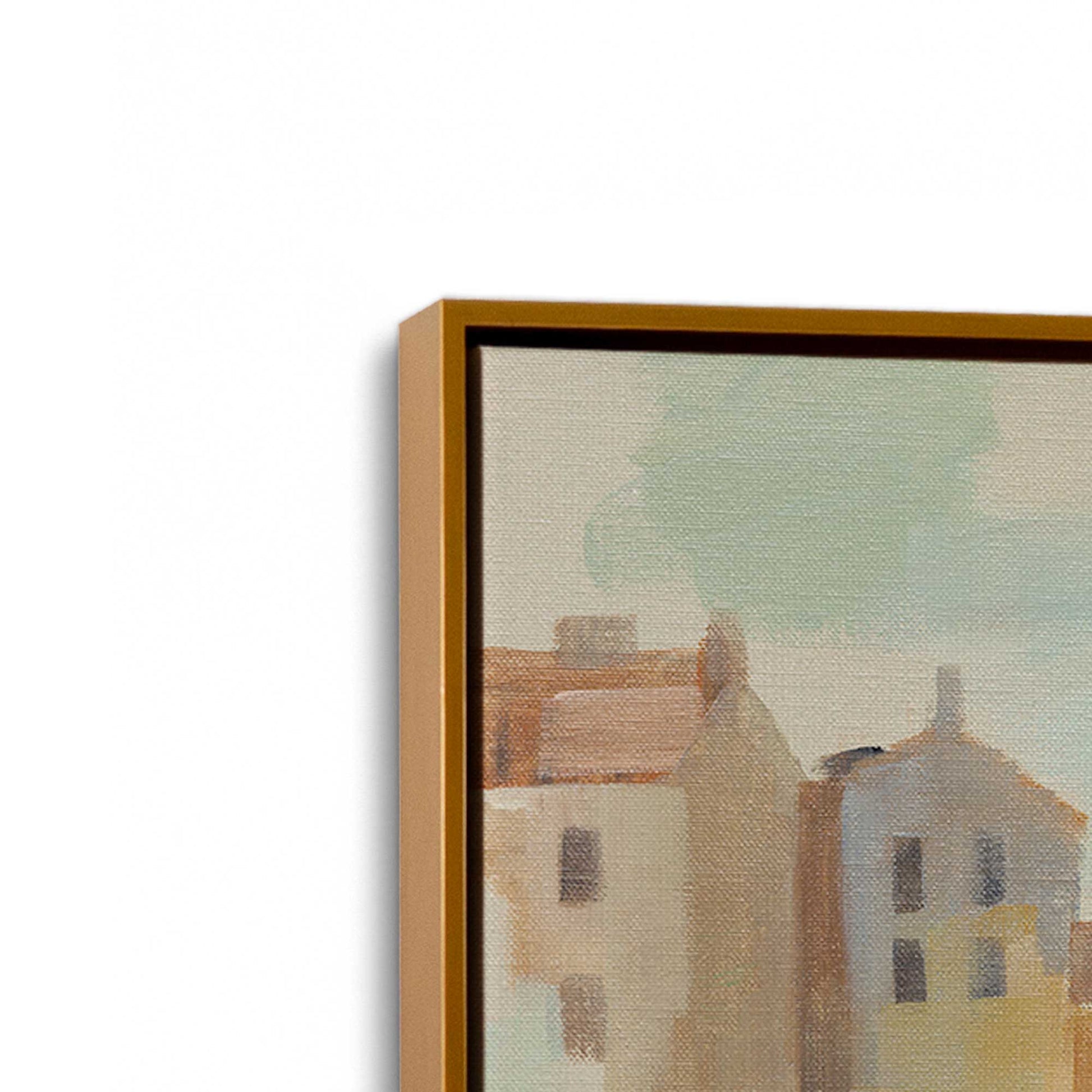[Color:Polished Gold], Picture of art in a Polished Gold frame at an angle