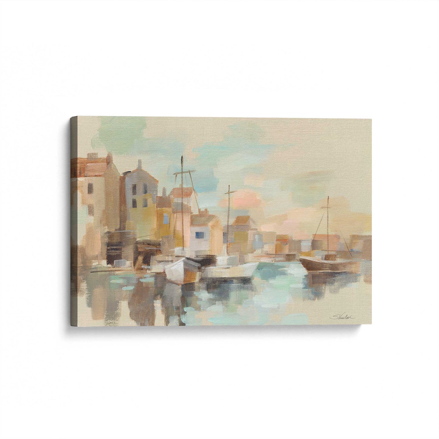 [Color:Stretched Canvas], Picture of art at an angle