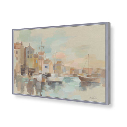 [Color:Polished Chrome], Picture of art in a Polished Chrome frame of the corner