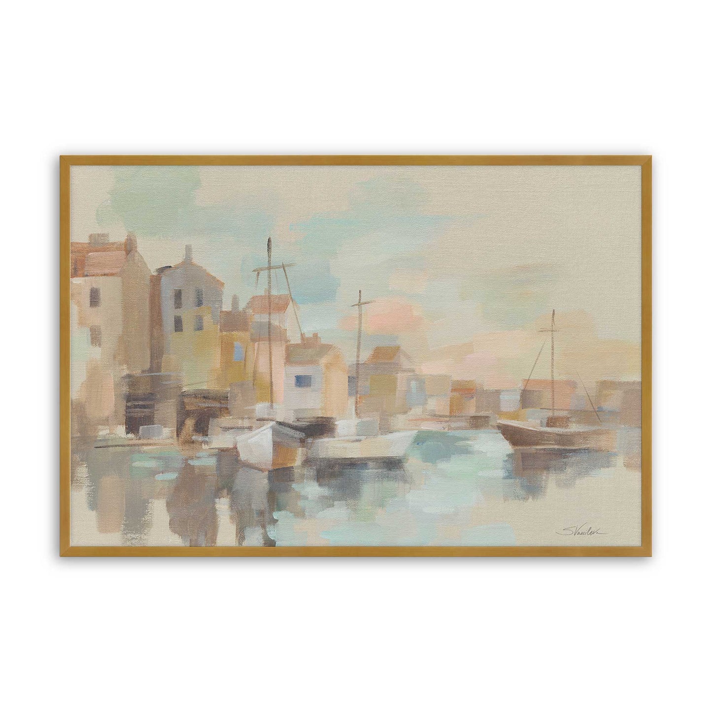 [Color:Polished Gold], Picture of art in a Polished Gold frame