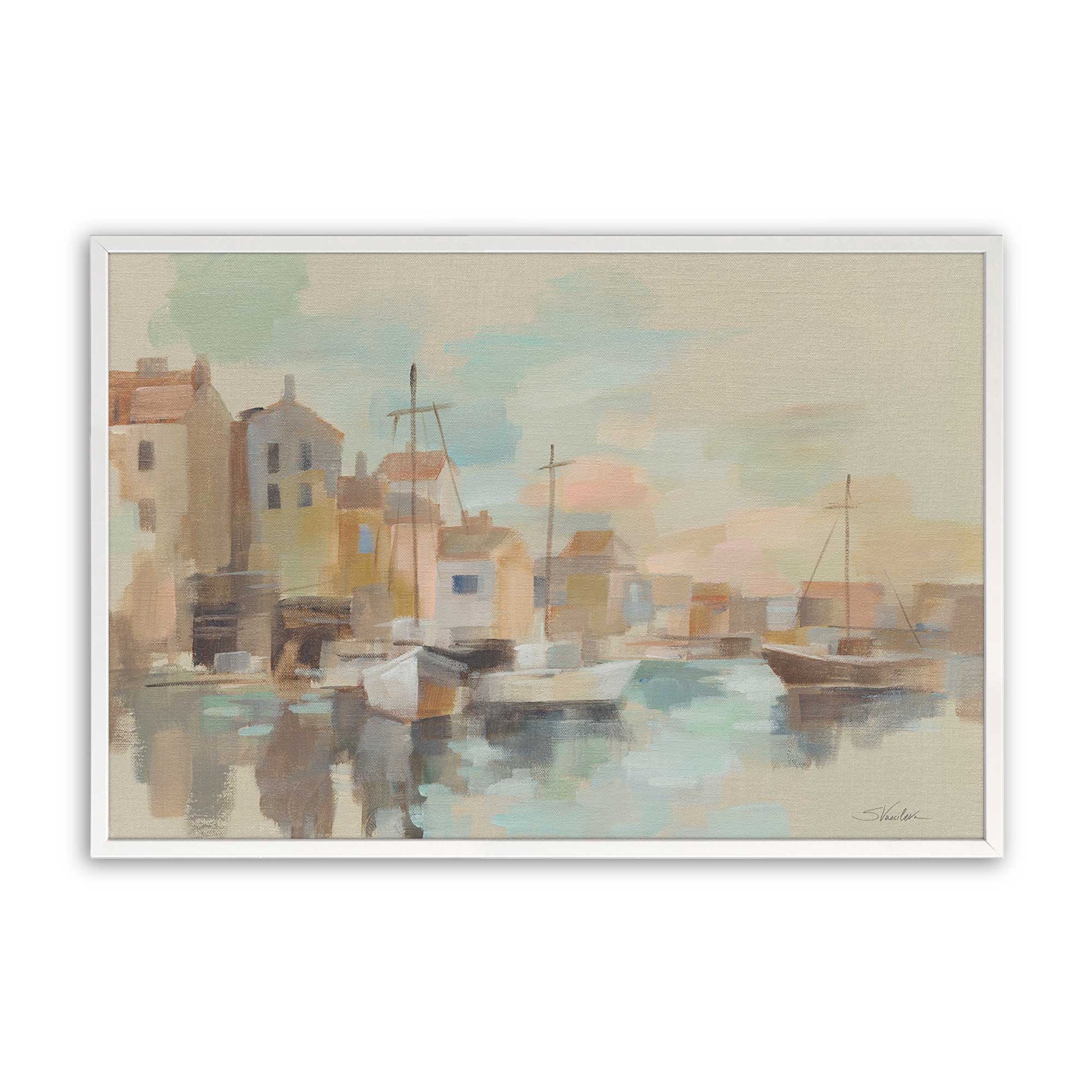 [Color:Opaque White], Picture of art in a Opaque White frame