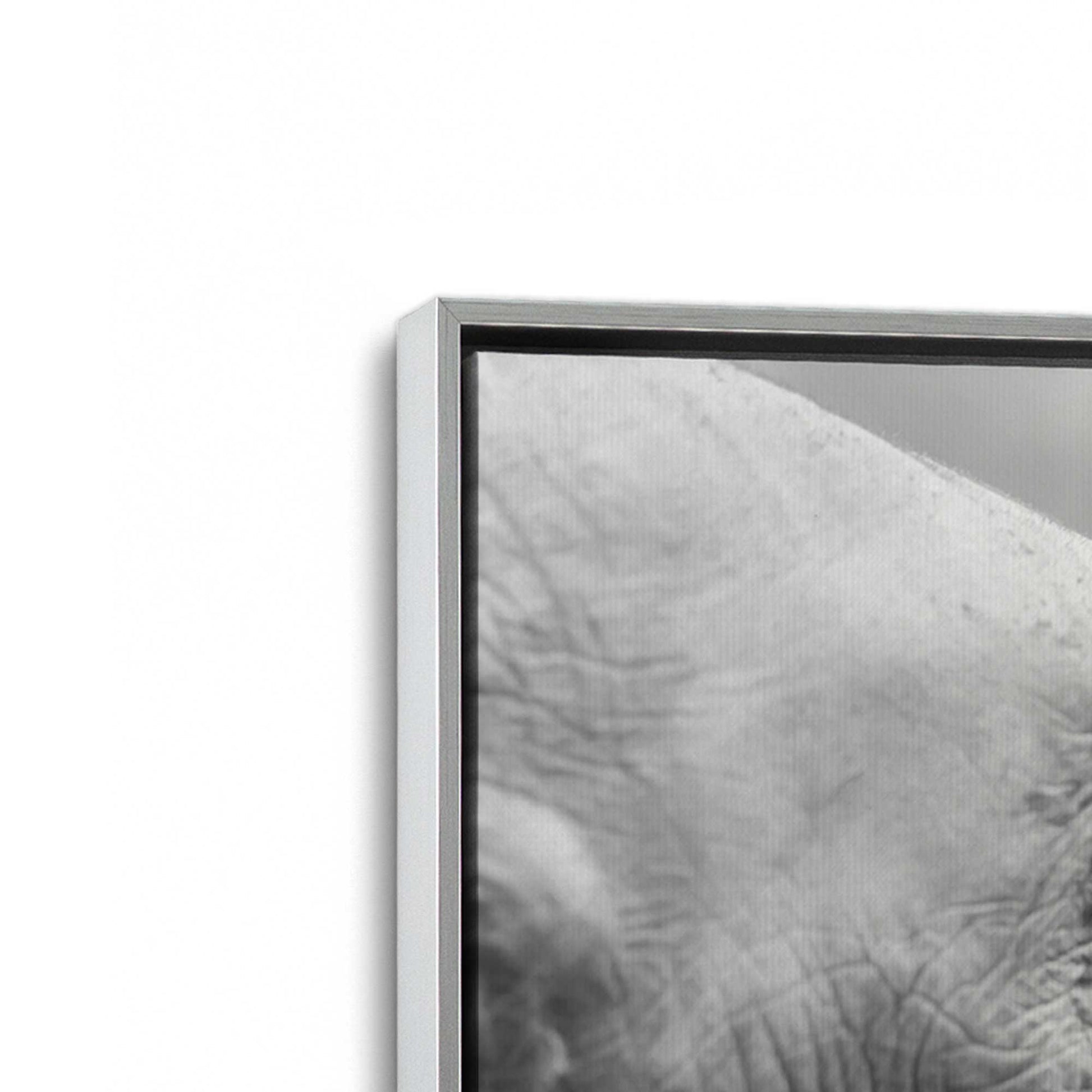 [Color:Polished Chrome], Picture of art in a Polished Chrome frame at an angle