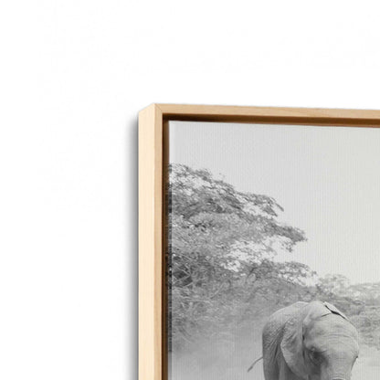 [Color:American Maple], Picture of art in a American Maple frame at an angle