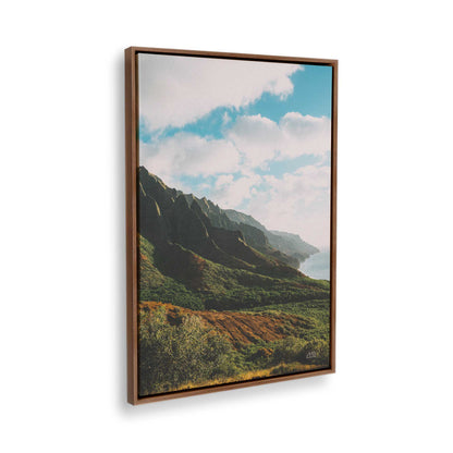[Color:Walnut], Picture of the corner of the art