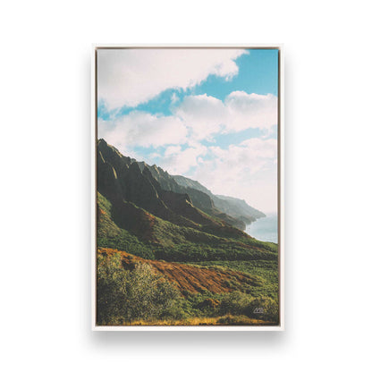 [Color:Opaque White], Picture of art in a White frame