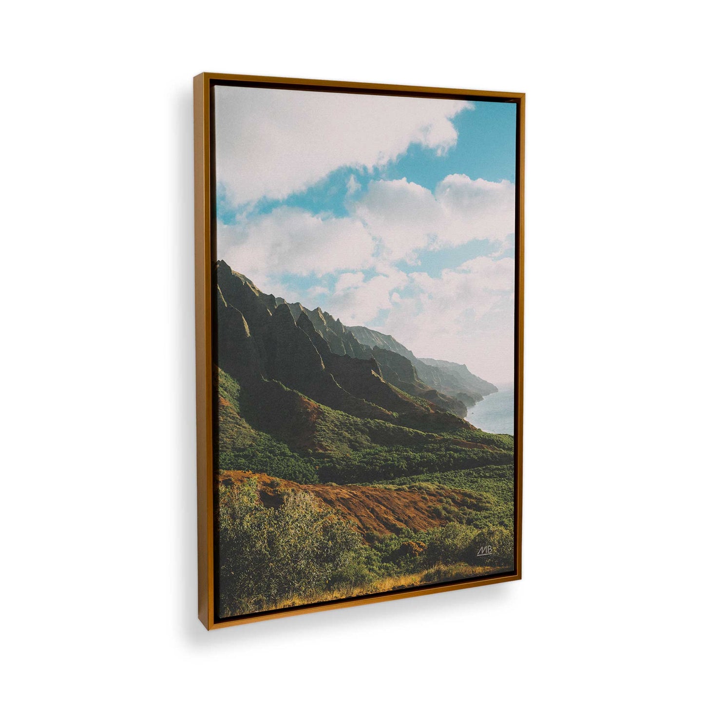 [Color:Polished Gold], Picture of the corner of the art