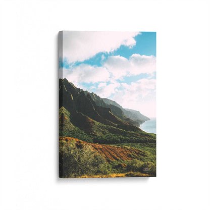 [Color:Stretched Canvas], Picture of art at an angle