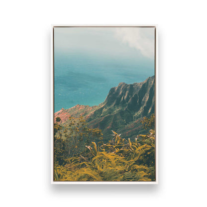 [Color:Opaque White], Picture of art in a White frame
