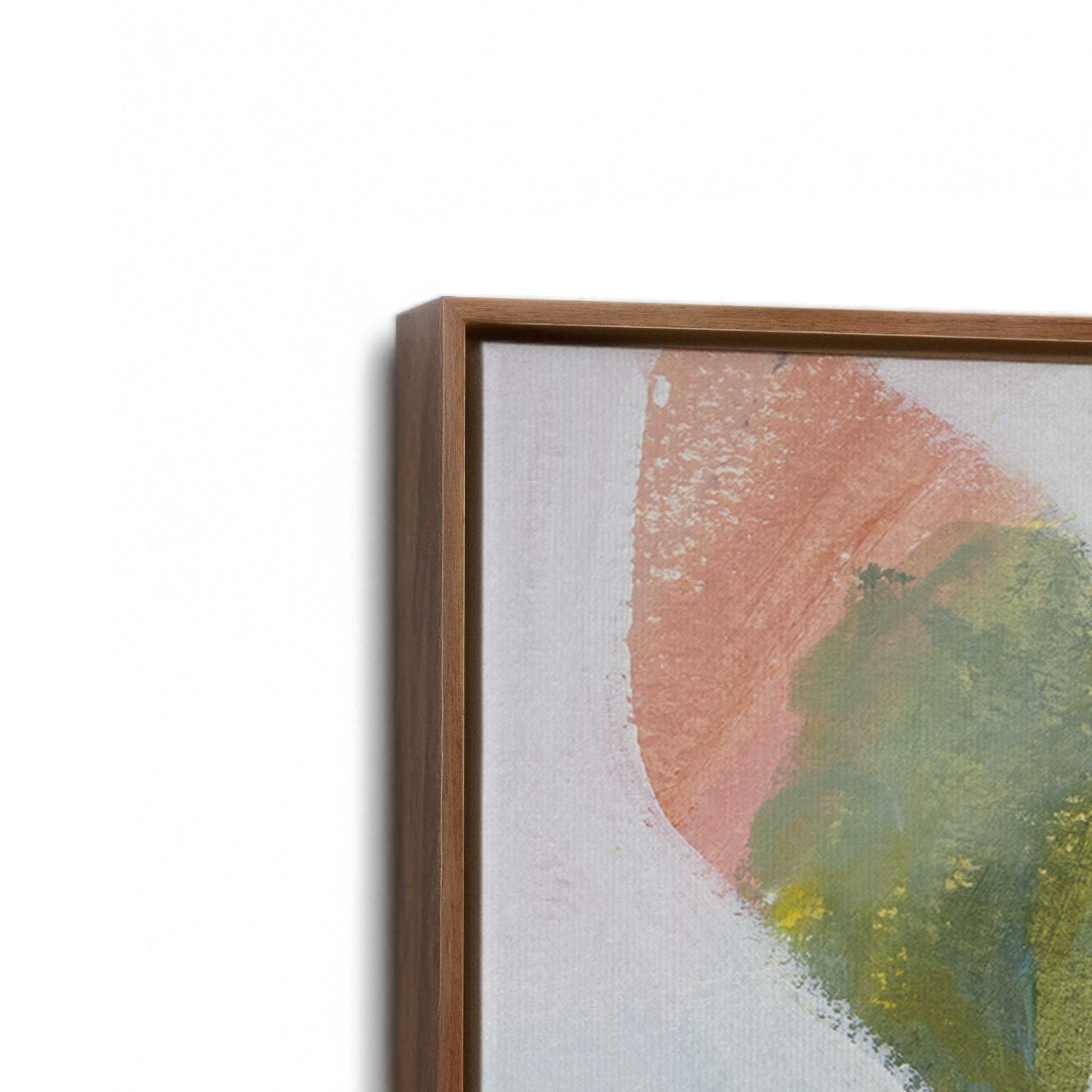 [Color:Walnut], Picture of art in a Walnut frame at an angle