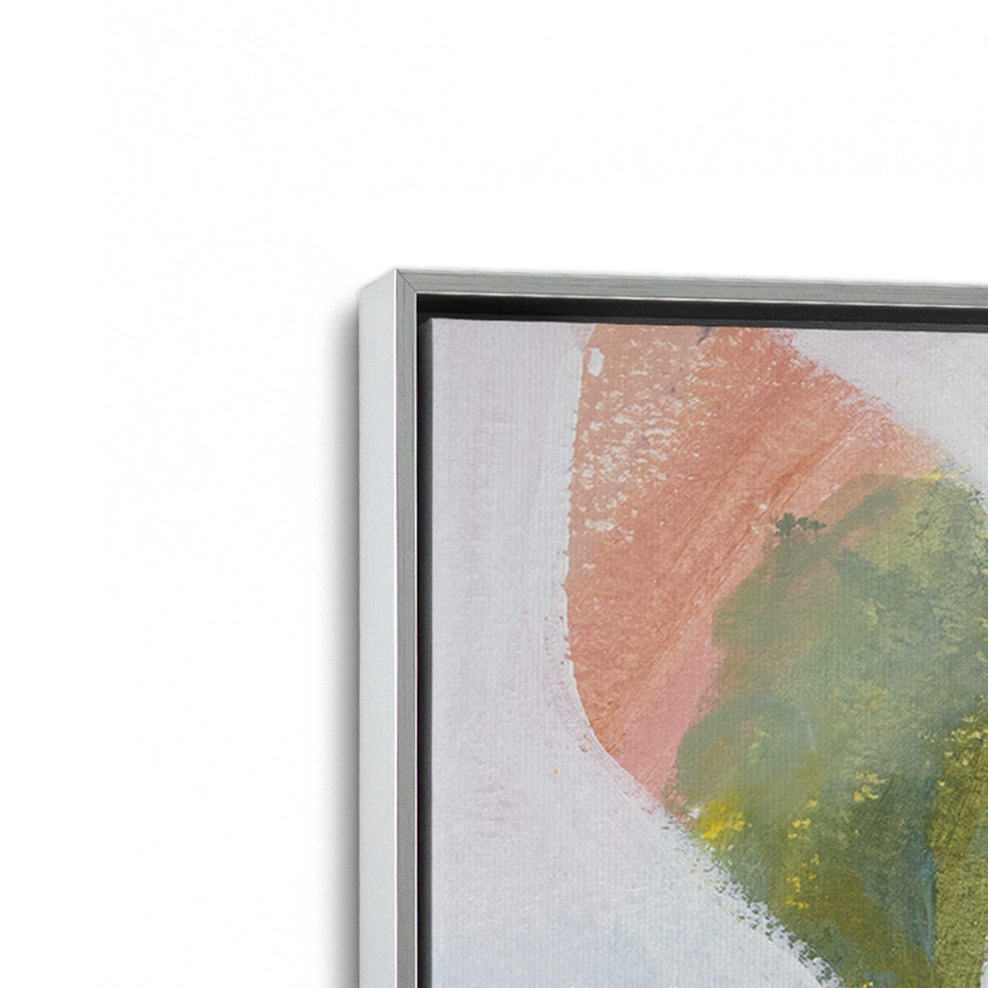 [Color:Polished Chrome], Picture of art in a Polished Chrome frame at an angle